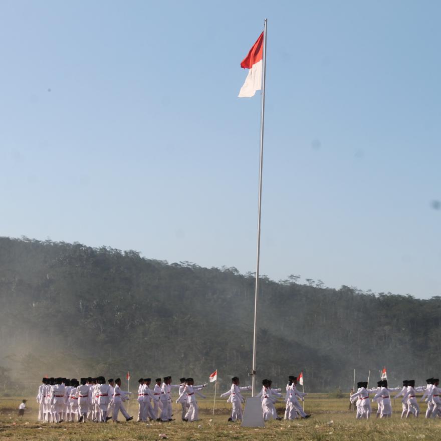 UPACARA HUT RI KE 73 KARANGJAMBU