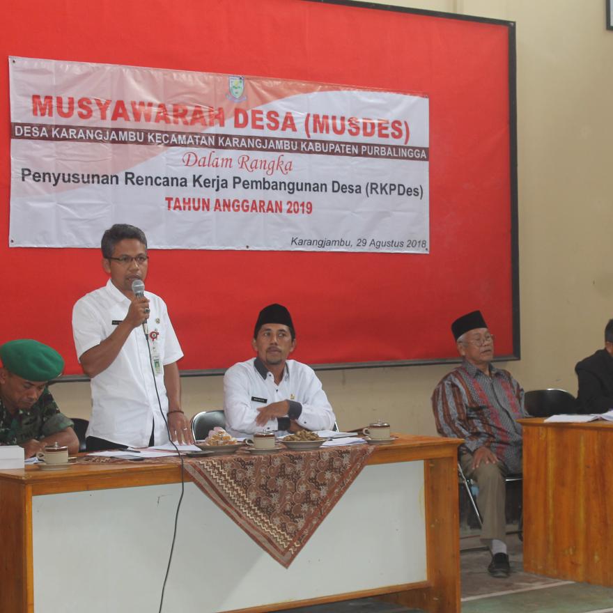 MUSYAWARAH DESA RENCANA KEGIATAN PEMBANGUNAN DESA TAHUN 2019