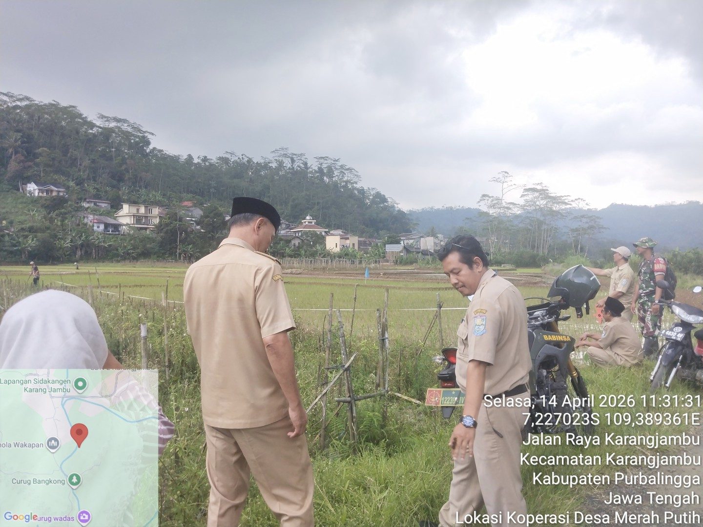 Cek Lokasi Rencana Pembangunan Gedung KDMP Desa Karangjambu, Keterbatasan Lahan Jadi Kendala