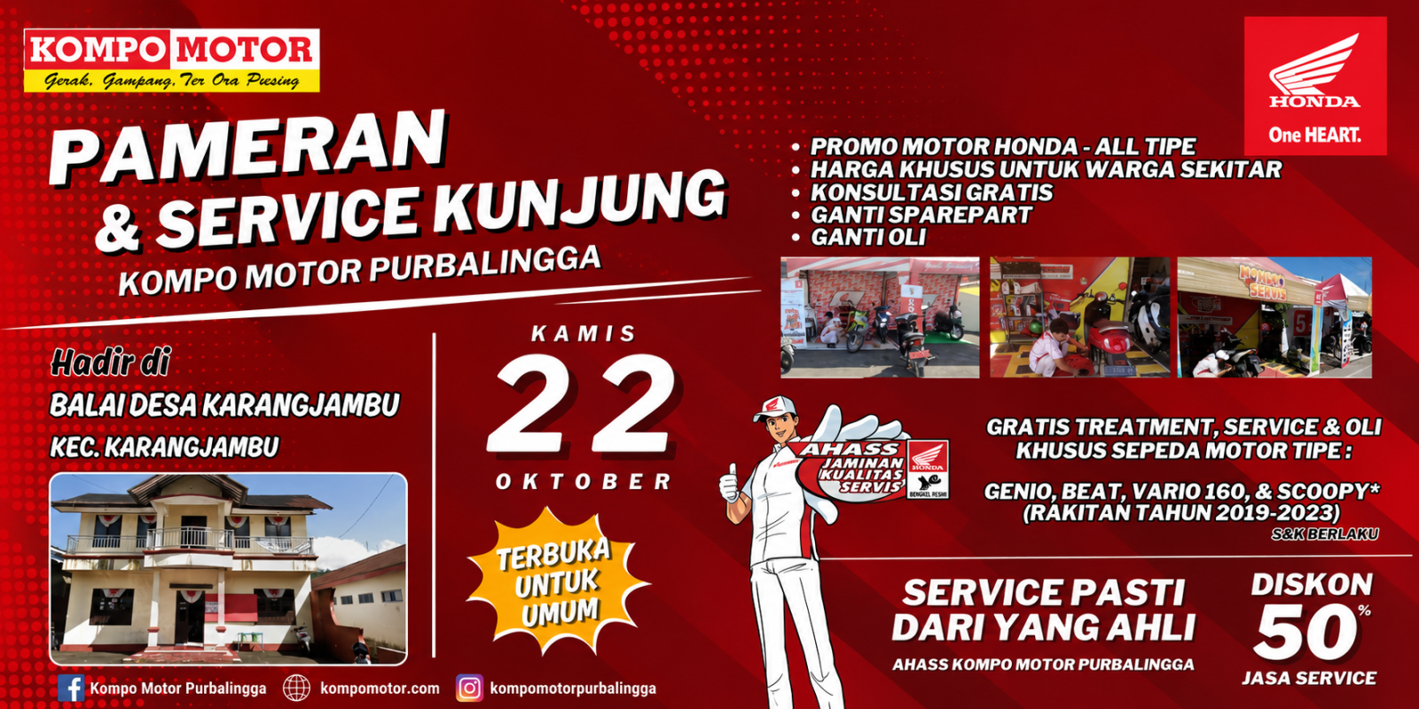 Jemput Bola Service Honda